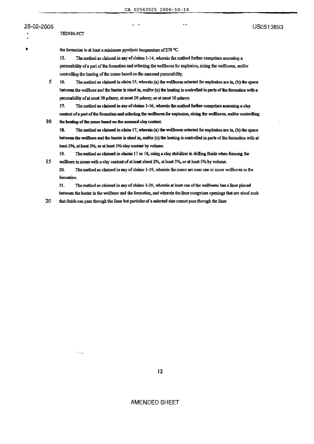 Document de brevet canadien 2563525. PCT 20061019. Image 7 de 7