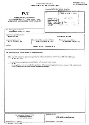 Document de brevet canadien 2563566. PCT 20061018. Image 1 de 3