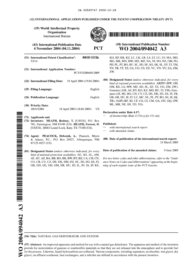 Document de brevet canadien 2563747. Abrégé 20061018. Image 1 de 1