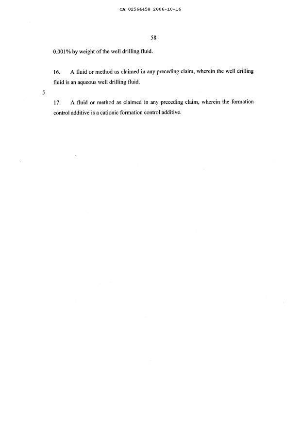 Document de brevet canadien 2564458. Revendications 20061016. Image 3 de 3