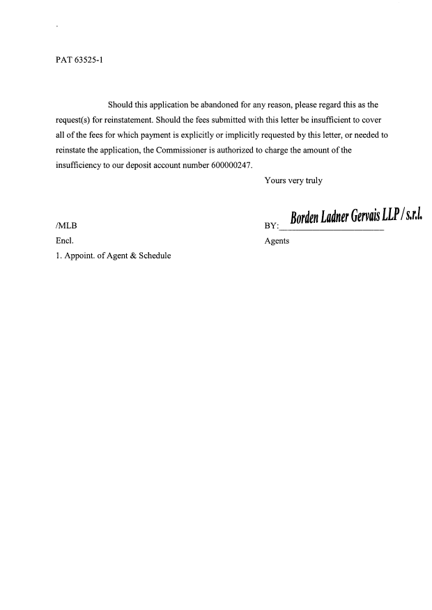 Canadian Patent Document 2565836. Correspondence 20070628. Image 2 of 5