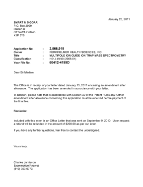 Canadian Patent Document 2566919. Correspondence 20110128. Image 1 of 1