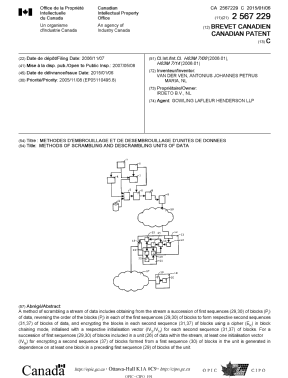 Document de brevet canadien 2567229. Page couverture 20141210. Image 1 de 1