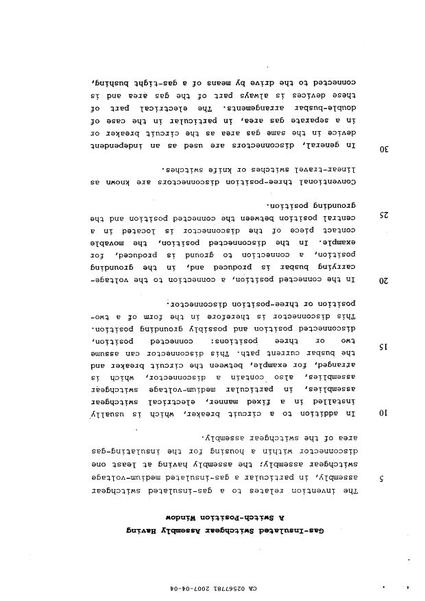 Document de brevet canadien 2567781. Description 20070404. Image 1 de 7
