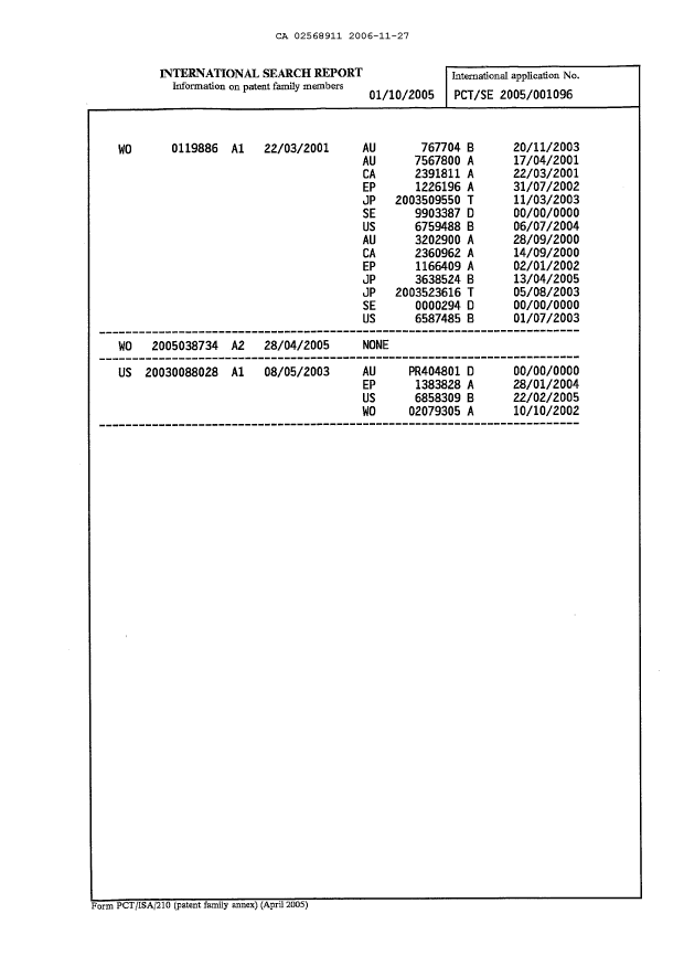 Document de brevet canadien 2568911. PCT 20061127. Image 6 de 6