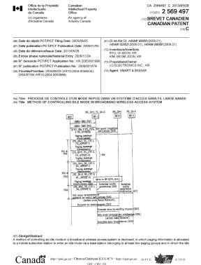 Document de brevet canadien 2569497. Page couverture 20130508. Image 1 de 2