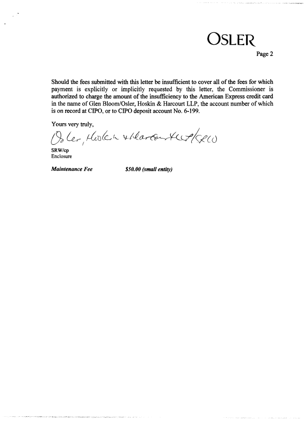 Document de brevet canadien 2570091. Correspondance 20080609. Image 2 de 3