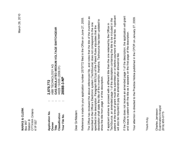 Canadian Patent Document 2570772. Correspondence 20091226. Image 1 of 1
