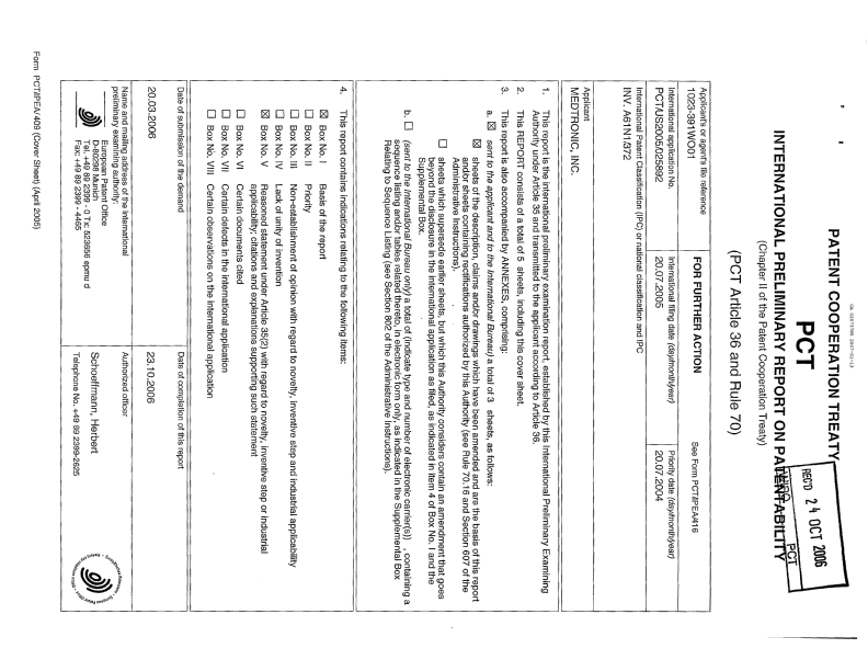 Document de brevet canadien 2573785. PCT 20070113. Image 1 de 8