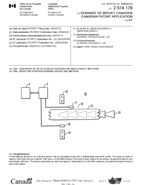 Document de brevet canadien 2574178. Page couverture 20070327. Image 1 de 1