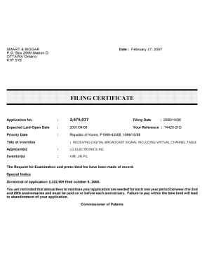Canadian Patent Document 2575037. Correspondence 20070221. Image 1 of 1