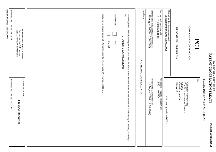Document de brevet canadien 2576521. PCT 20070208. Image 1 de 29