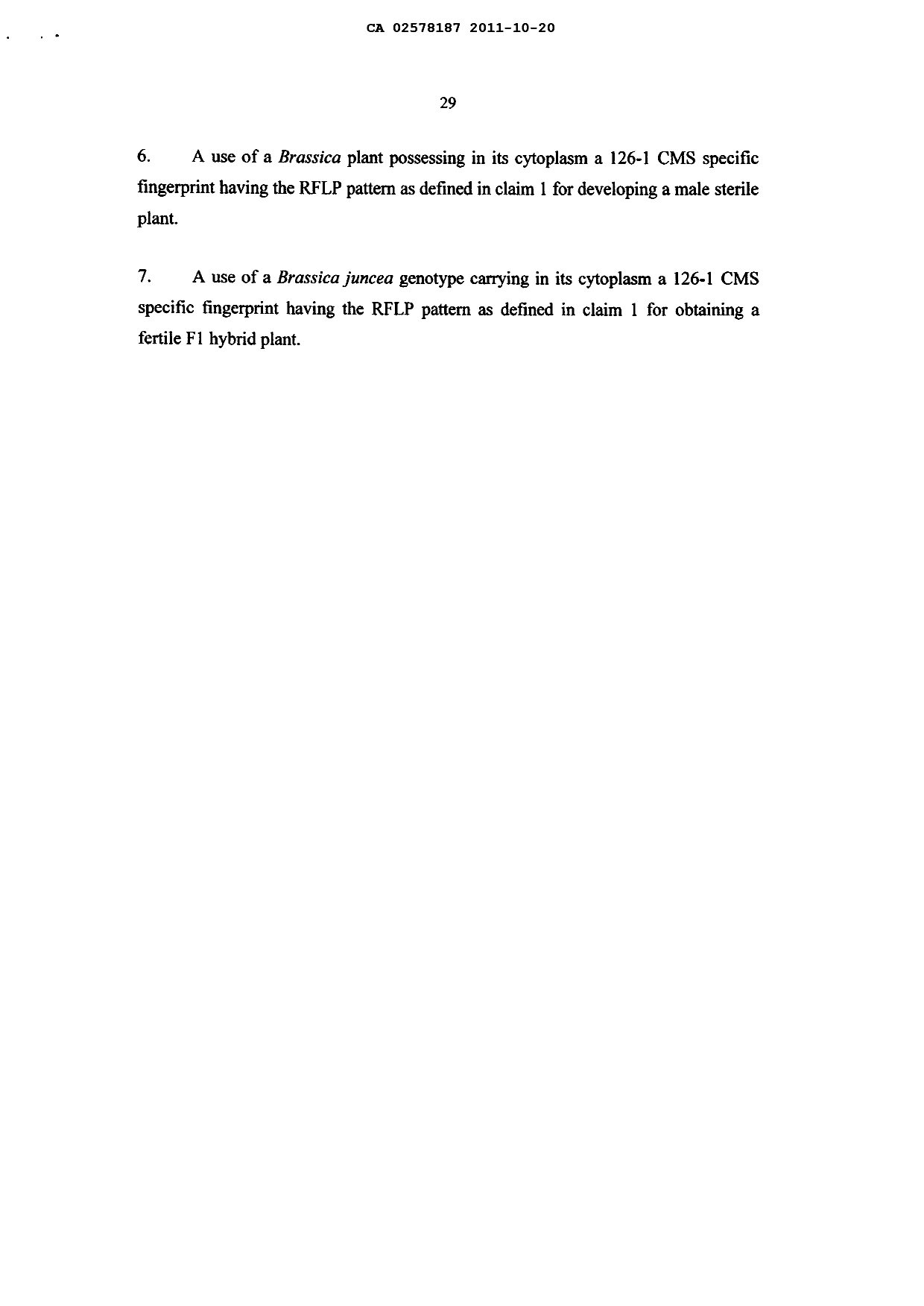 Document de brevet canadien 2578187. Revendications 20111020. Image 3 de 3