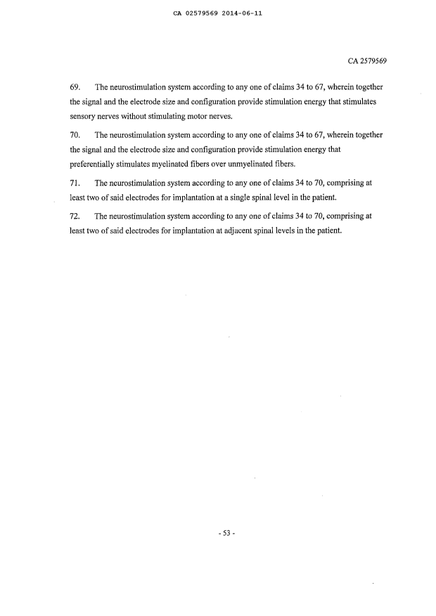 Document de brevet canadien 2579569. Revendications 20140611. Image 7 de 7