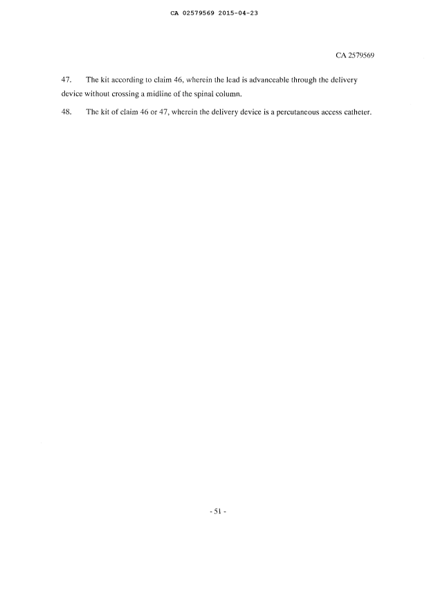 Document de brevet canadien 2579569. Revendications 20150423. Image 5 de 5