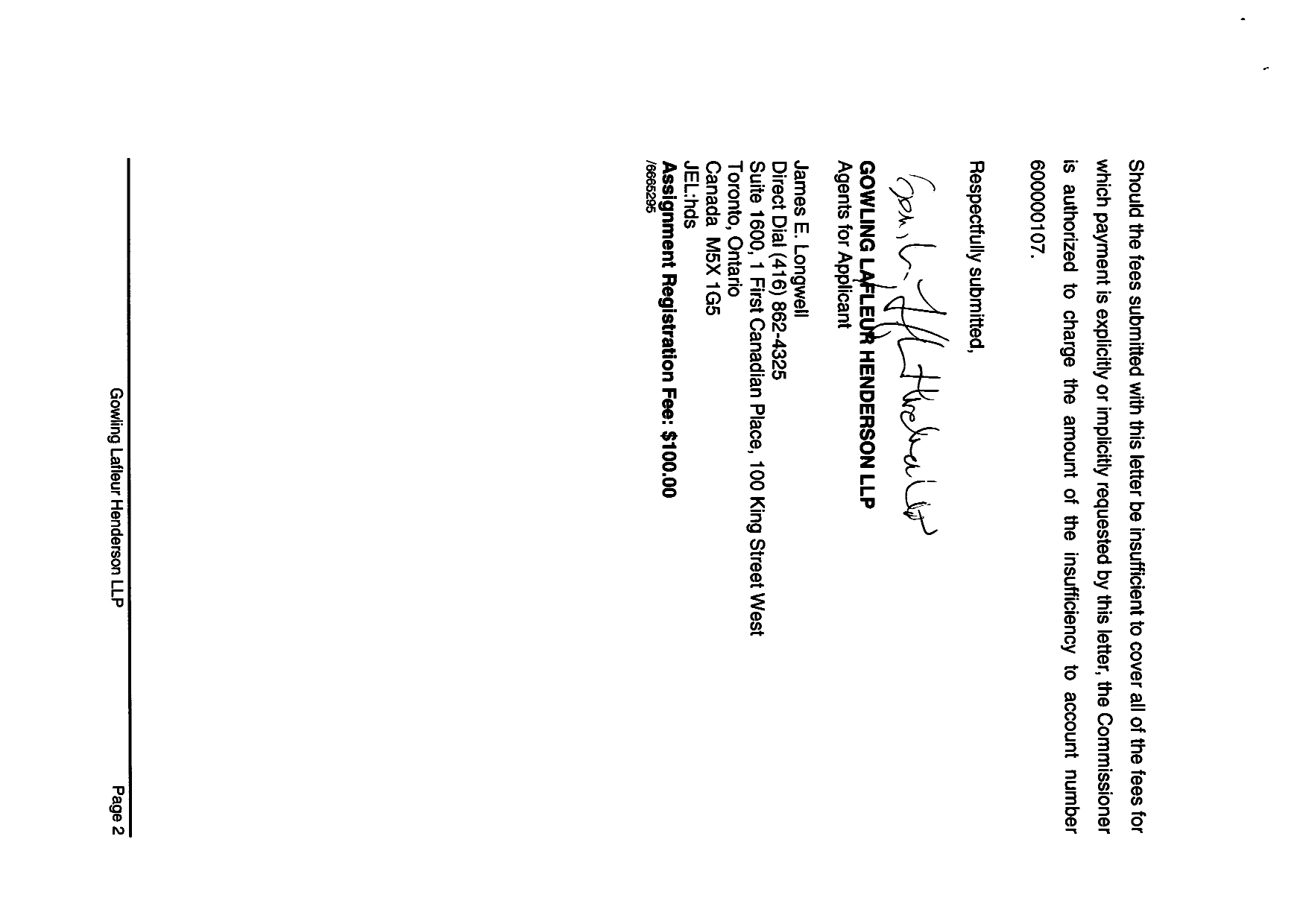 Canadian Patent Document 2581311. Correspondence 20061215. Image 2 of 2