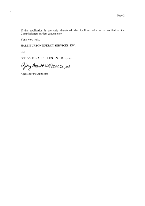 Canadian Patent Document 2582679. Correspondence 20090729. Image 2 of 2