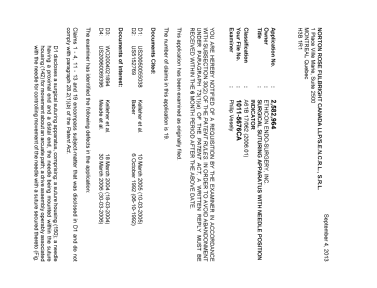 Canadian Patent Document 2582964. Prosecution-Amendment 20130904. Image 1 of 2