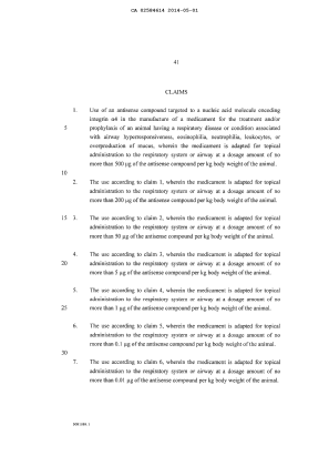 Document de brevet canadien 2584614. Revendications 20131201. Image 1 de 5