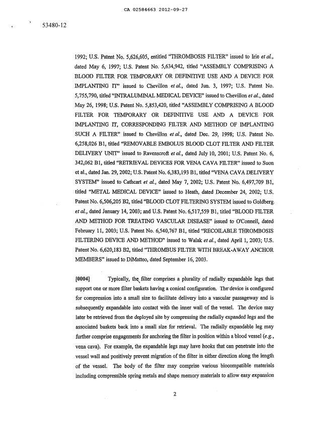 Document de brevet canadien 2584663. Description 20111227. Image 2 de 31
