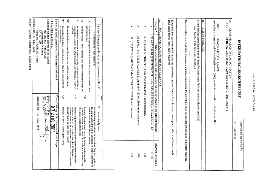 Document de brevet canadien 2585790. PCT 20070425. Image 1 de 1