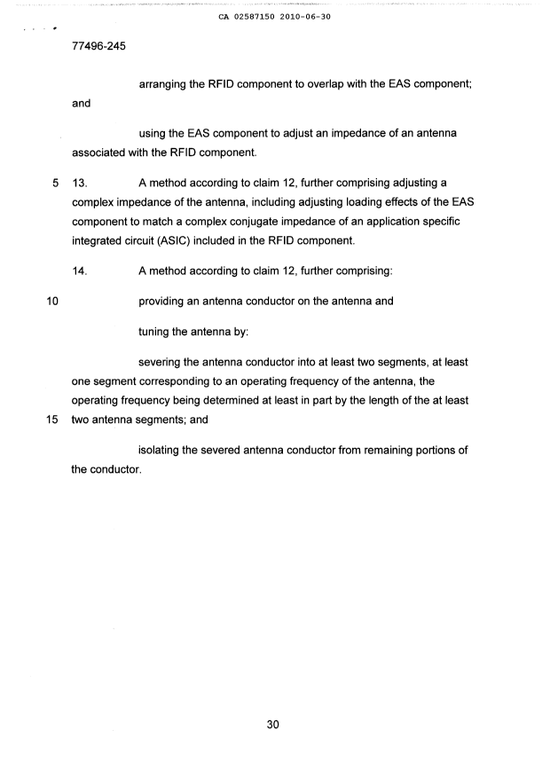 Document de brevet canadien 2587150. Poursuite-Amendment 20091230. Image 12 de 12