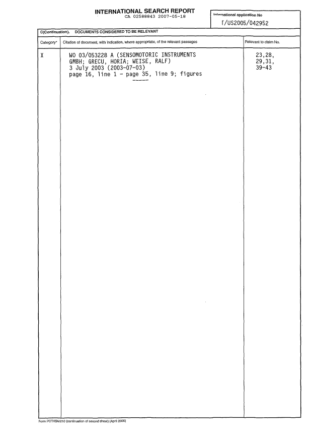 Document de brevet canadien 2588843. PCT 20070518. Image 2 de 4