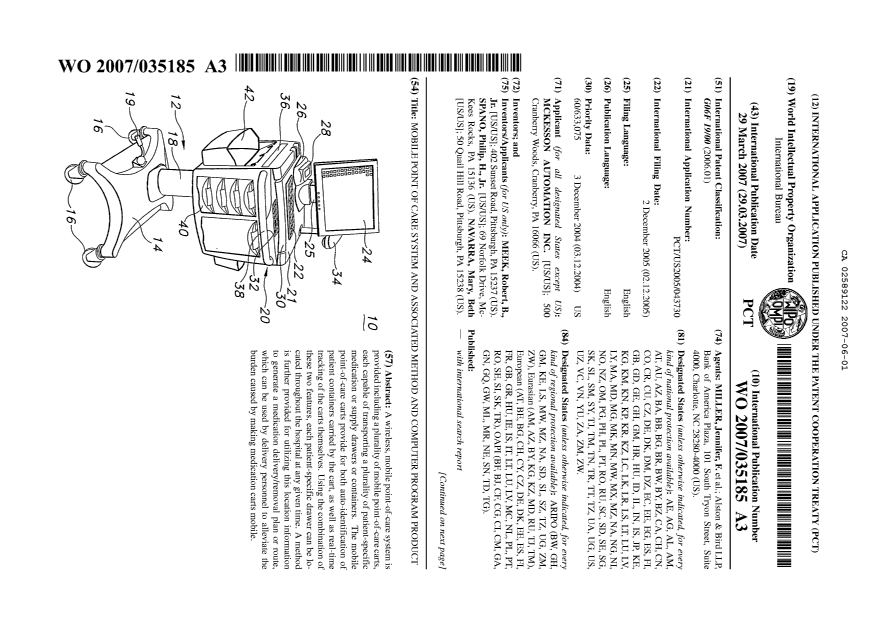 Document de brevet canadien 2589122. Abrégé 20070601. Image 1 de 2