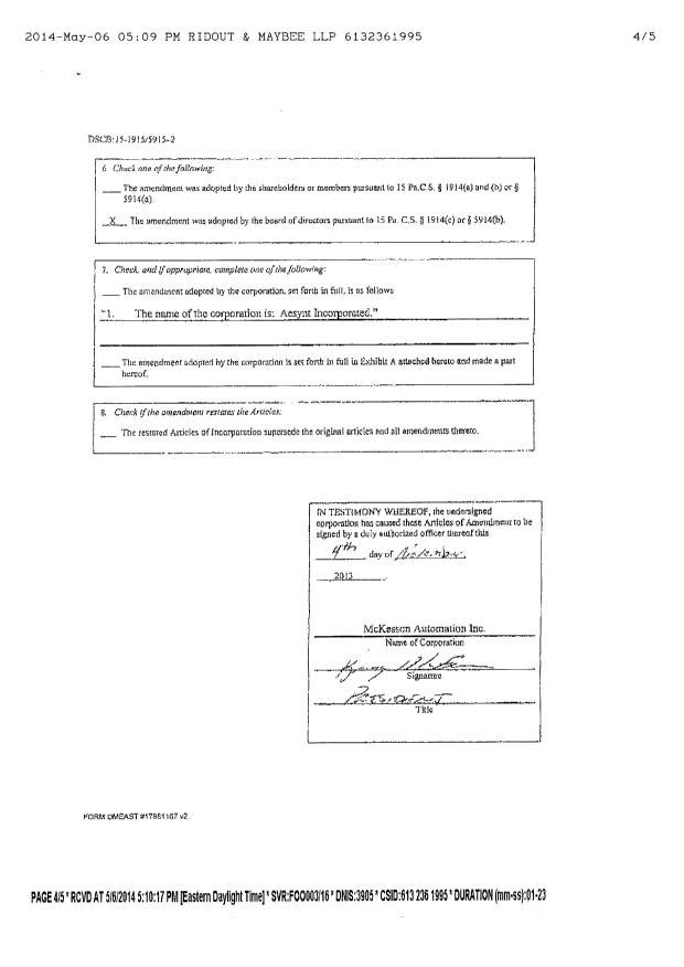 Canadian Patent Document 2589122. Assignment 20140506. Image 4 of 4
