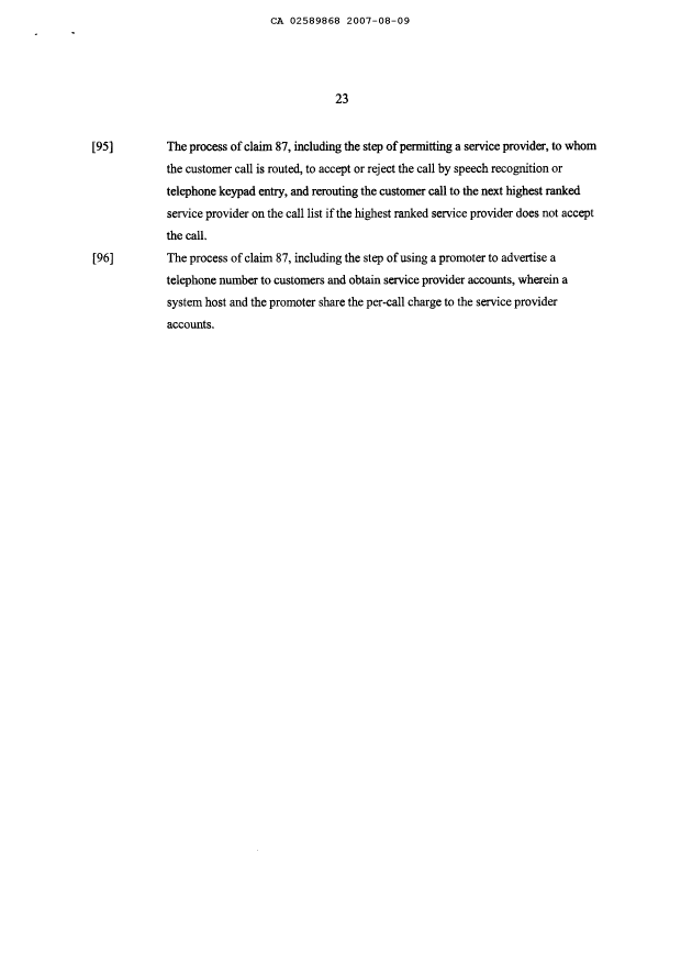 Document de brevet canadien 2589868. Poursuite-Amendment 20070809. Image 7 de 7