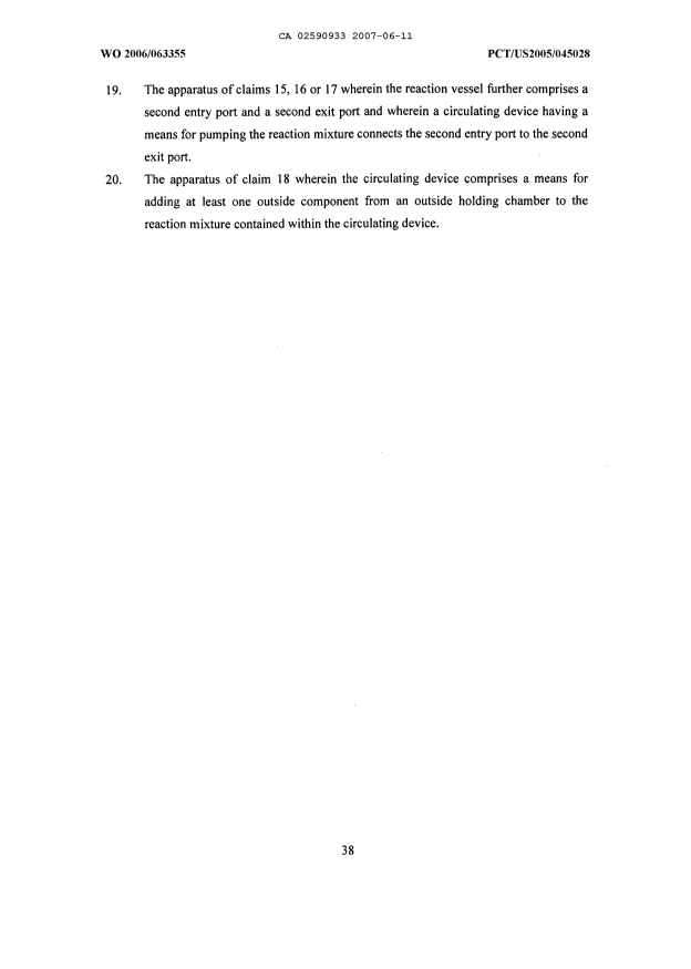Document de brevet canadien 2590933. Revendications 20070611. Image 3 de 3