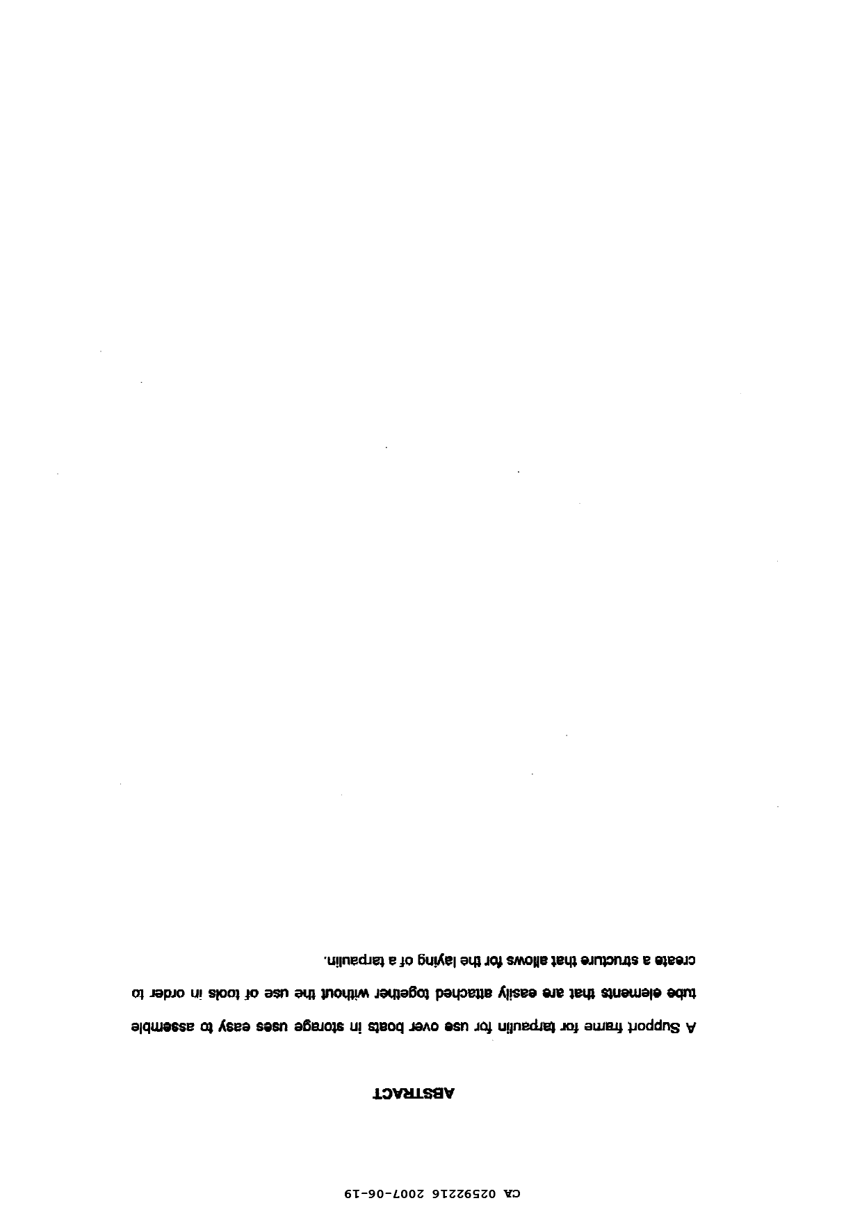 Document de brevet canadien 2592216. Abrégé 20061219. Image 1 de 1