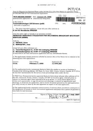 Document de brevet canadien 2593845. Cession 20070711. Image 2 de 2