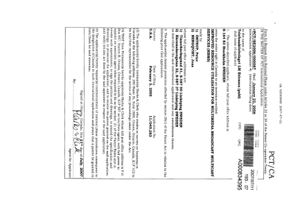 Canadian Patent Document 2593845. Assignment 20070711. Image 2 of 2