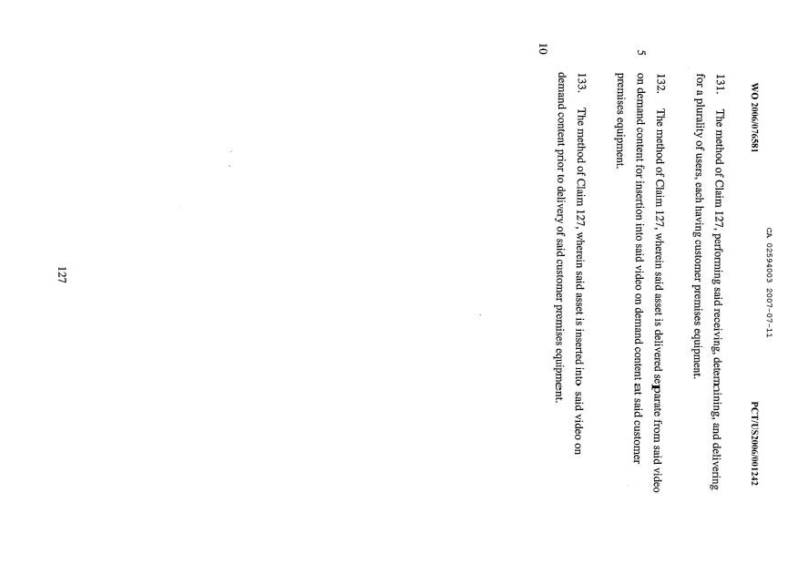 Document de brevet canadien 2594003. Revendications 20070711. Image 18 de 18