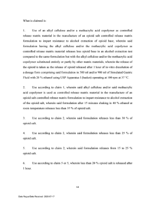 Document de brevet canadien 2594373. Revendications 20200717. Image 1 de 17