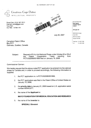 Document de brevet canadien 2595459. Cession 20061220. Image 1 de 4
