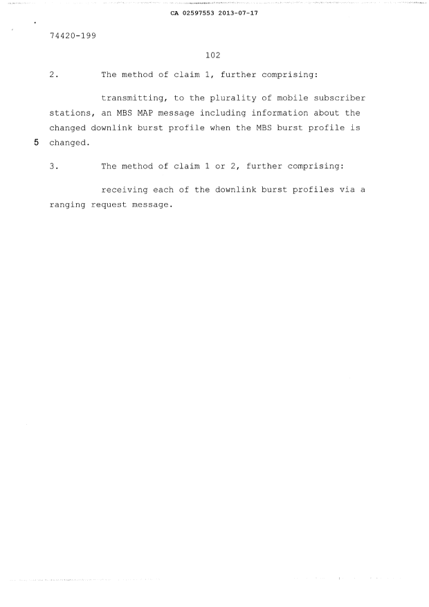 Document de brevet canadien 2597553. Poursuite-Amendment 20130717. Image 17 de 17