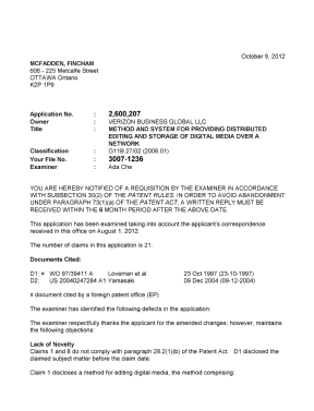 Document de brevet canadien 2600207. Poursuite-Amendment 20121009. Image 1 de 3