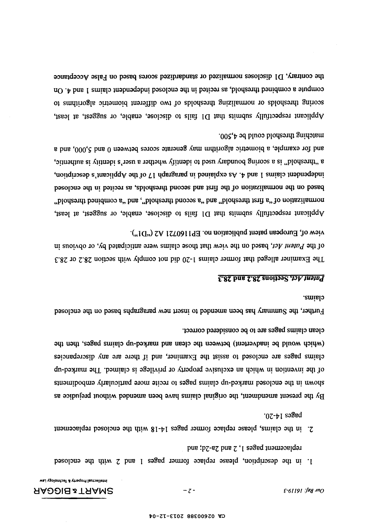 Canadian Patent Document 2600388. Prosecution-Amendment 20121204. Image 2 of 27