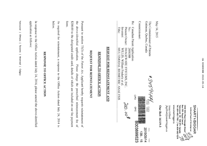 Canadian Patent Document 2600388. Prosecution-Amendment 20141214. Image 1 of 12