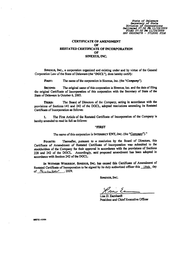 Document de brevet canadien 2603081. Cession 20110530. Image 3 de 3