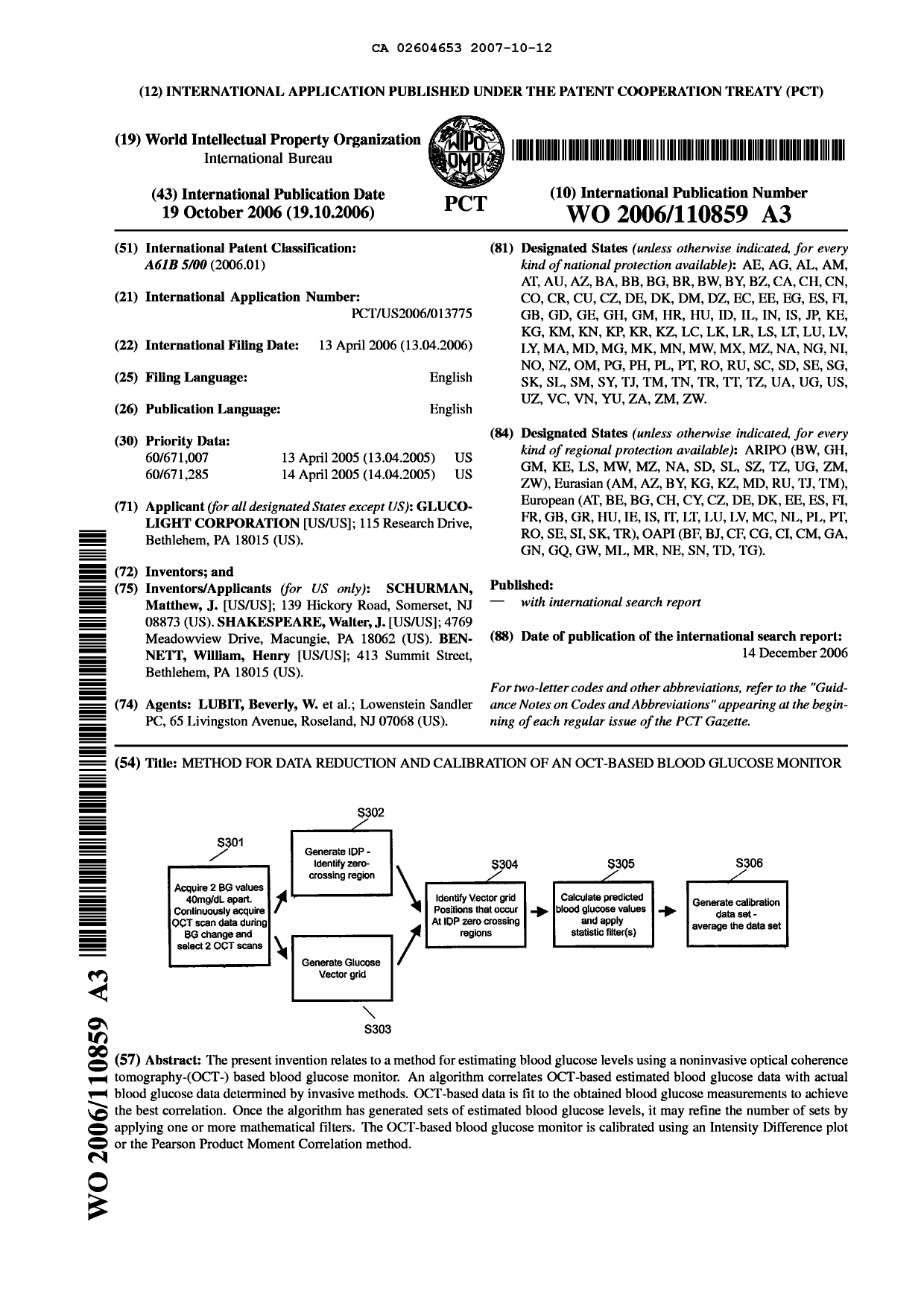 Document de brevet canadien 2604653. Abrégé 20071012. Image 1 de 1