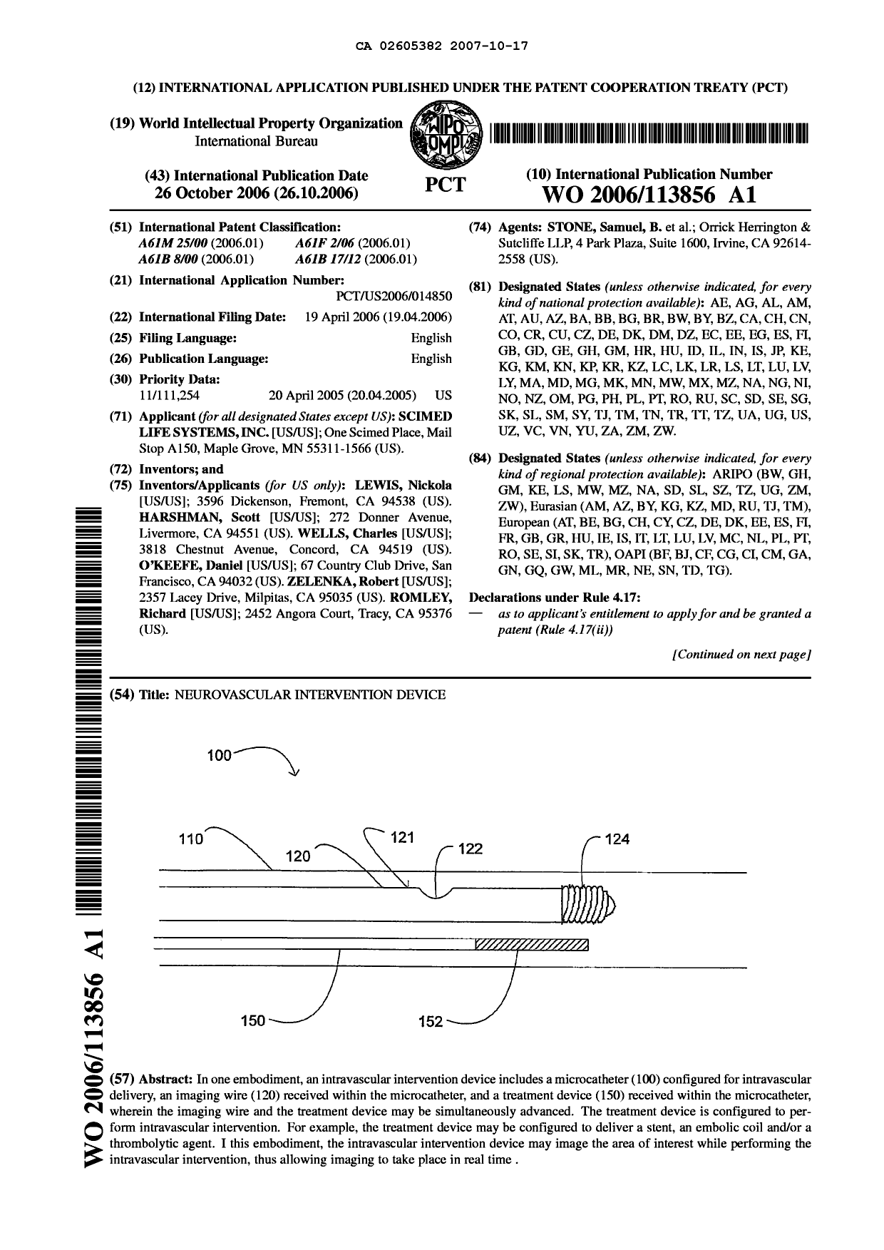 Document de brevet canadien 2605382. Abrégé 20071017. Image 1 de 2