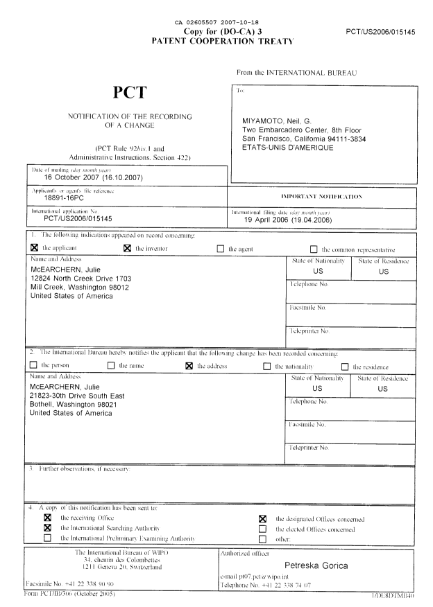 Document de brevet canadien 2605507. PCT 20061218. Image 3 de 4