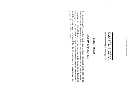 Canadian Patent Document 2605507. Prosecution-Amendment 20071018. Image 1 of 1
