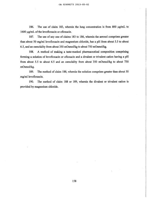 Document de brevet canadien 2608273. Revendications 20130502. Image 15 de 15