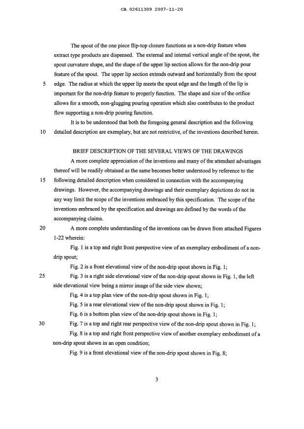 Canadian Patent Document 2611309. Description 20071120. Image 3 of 6