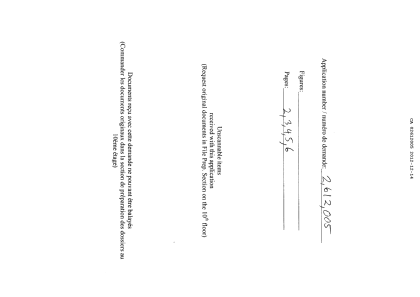 Document de brevet canadien 2612005. Dessins 20111214. Image 1 de 6