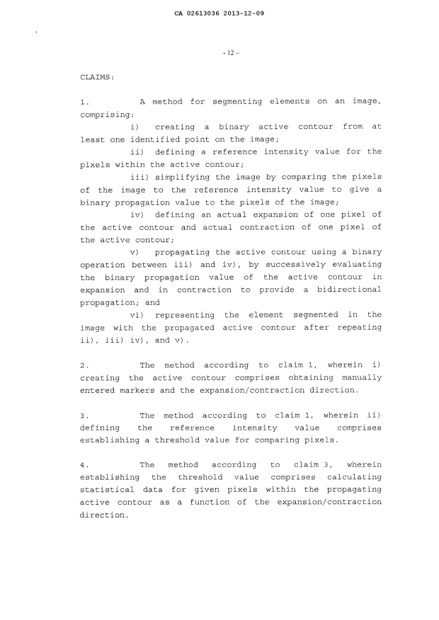 Document de brevet canadien 2613036. Revendications 20131209. Image 1 de 3